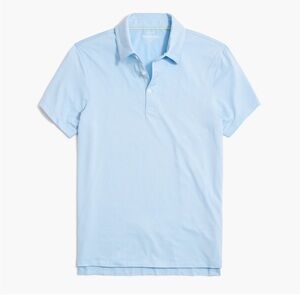 J. Crew Performance Sky Blue Men's Polo Shirt Size Large with MEASUREMENTS